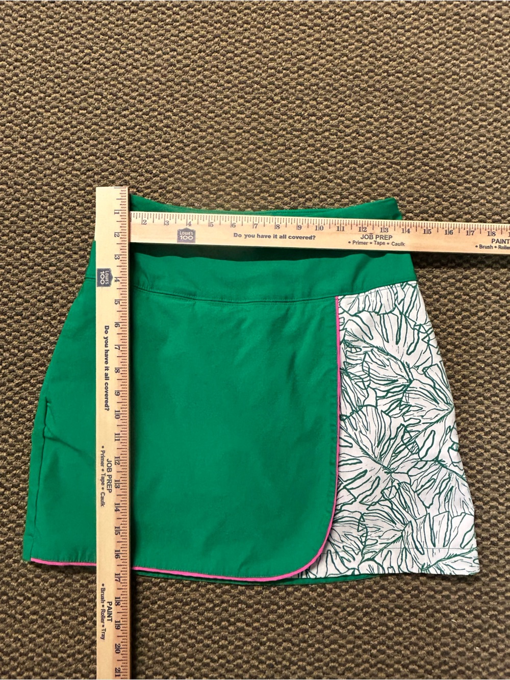 Lady Hagen Emerald Green Golf Skirt with White Size Tag - Picture 5 of 6